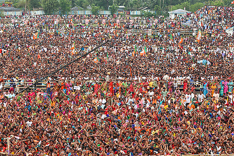 PM Modi's rally in Mathurapur